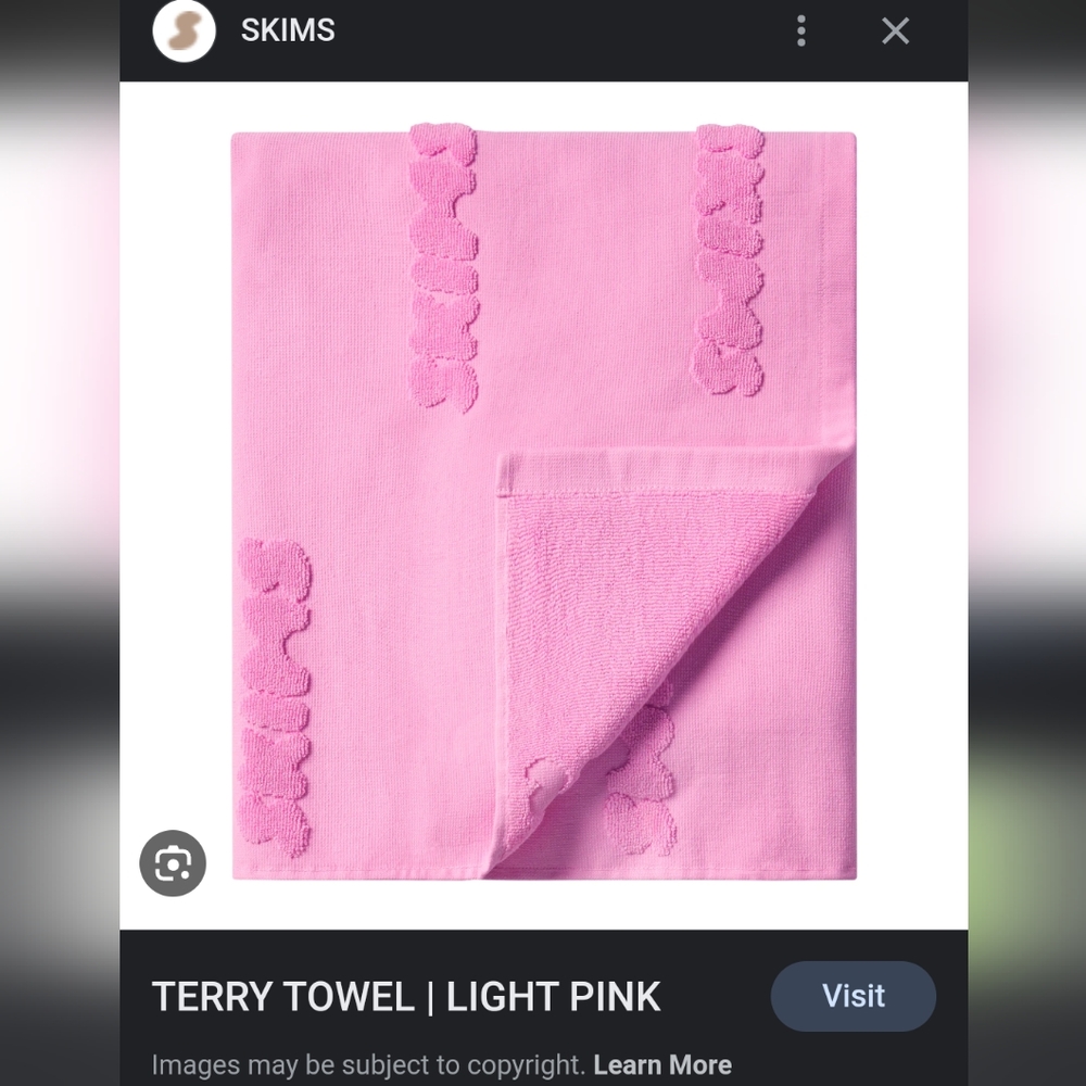 SKIMS Terry Towel Light Pink